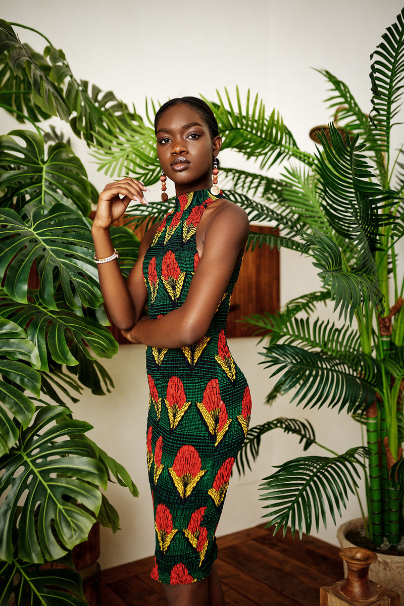 African Print Mini Dress