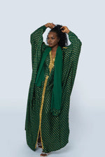 green abaya dress