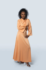 Peach Abaya Dress